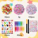 JOICEE 60 Set Cheer Pins Spirit Clips, 60 Colored Wooden Clothes Pins 102 Mini Resin Ducks Bows Daisy and Stickers Pens 150 Clay Beads for Backpacks Ribbon Team Classroom Cheer Gifts Bulk