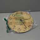 Zerodeko Simple Wooden Round Wall Clock Modern Decorative Quartz Clock for Living Bedroom Decor Battery for Family Friends