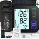 Upper Arm Blood Pressure Machine - 3 Size Cuffs, Small 7"-9", Medium/ Large 9"-17" and Extra Large XL 13"-21" for Big Arms, Accurate Automatic Digital BP Machine for Home Use, Large Display, 3 Users