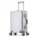 YYW 100% Aluminium Alloy Suitcase, 20 Inch Carry On Suitcase with TSA Lock (Silver, Carry On 20-Inch)