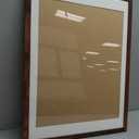 Wood 18x24 Picture Frame with 16x20 Mat Deep Brown, Display 16x20 with Mat or 18x24 Without Mat, Wood 18 by 24 Photo Frame, 18 x 24 Frame for Wall Hanging Display, Deep Brown
