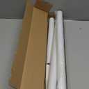 Closet Rod, 17 to 53 Inch Closet Rods for Hanging Clothes, Heavy Duty Adjustable Closet Hanging Rod Bar White Closet Poles for Wardrobes, Closet, Bathroom, Windows,1.3 Inch Diameter