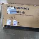 FLEXIMOUNTS 2 Pack 2x4ft Garage Storage 24x48 inch Bike Wall Shelving Rack, 440lbs Total Weight Capacity, Black