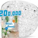 200,000 Pieces Clear Vase Filler Beads for Vase Filling Decoration, Floating Candles Centerpiece, Floral Arrangement Decor, Wedding Centerpiece, Soilless Planting. Only for Adult Use