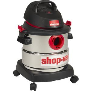 Shop-Vac 5989300 Wet/Dry Vacuum, 5 Gallon, 4.5 Peak HP Stainless Steel Vacuum, 1.25 Inch Diameter x 7 Foot Hose, 6 Ft Cord Length, Ideal for Jobsite, Garage, Car & Workshop