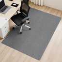 Sycoodeal Office Chair Mat for Hardwood Floor,Slip Resistant Floor Mat for Rolling Chairs,Easy to Clean,Large Floor Protector Office Computer Gaming Chair,Grey(36"x48")