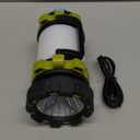 AlpsWolf Rechargeable Flashlight, 6 Modes Camping Flashlight LED Camping Lantern for Power Outage, Flashlight for Home, Emergency, Green (1-Pack)