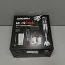 Mueller Multistick 800W 4-in-1 Immersion Blender Handheld, 12 Speed Hand Mixer - Turbo Boost, Heaviest Duty Copper Motor, Titanium Blades Hand Blender, Milk Frother Wand, Whisk, Beaker, Chopper, Grey (Grey)