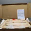 Outdoor Wooden Curved Backless Porch Bench Rustic Style Cedar/Fir Wood Log Fire Pit Bench for Patio Garden Deck and Backyard, 40"-55" W14" D16.5" H, Natural Finish