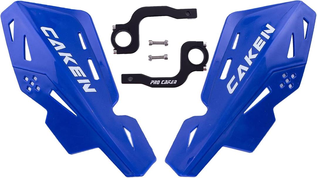 PRO CAKEN Universal 7/8" 22mm and 1 1/8" 28mm Handle Bar Hand Guards CNC Bracket for Dirt Bike Motocross ATV Scooter for CRF KLX KX LTR TRX SX SXF EXC XCW Grizzly Hawk 250 Bicycles-Blue