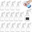 24 Pcs Refillable Spray Bottles, Small 8 oz Plastic Spray Bottles with Adjustable Nozzles for Gardening, Hair Care, Cleaning