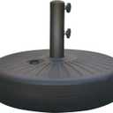 ABCCANOPY 48.5lbs Umbrella Base Water Filled Stand Market Patio Outdoor Heavy Duty Umbrella Stand Holder(Black)