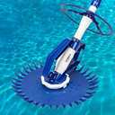 VINGLI Pool Vacuum Cleaner Automatic Sweeper Swimming Pool Creepy Crawler Vacuum with 33FT Hoses (Navy Blue&White)