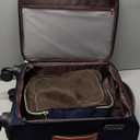 LOVEVOOK 4 Pcs Carry On Luggage 22x14x9 Airline Approved, 20 Inch Carry On Suitcases with Wheels, Softside Rolling Suitcase for Women Men, with TSA Lock Weekender Travel Luggage (Black-white-brown)