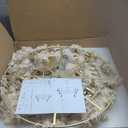 TOCHIC Boho Chandelier, 8-Light Gold Coastal Chandelier Handmade Fringe Chandelier Ceiling Light for Dining Room Living Room Round Tassel Pendant Light Fixture for Bedroom Kitchen, Foyer, Entryway