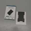 Wallet Tracker Card Air-Tag (iOS Only) - Work with Apple Find My, Bluetooth Tracker Smart Card Wallet Finder, 0.08in Slim, IP68 Waterproof, Item Locator for Luggage Tags, Passports, Purse (1 pack, Dark Black)