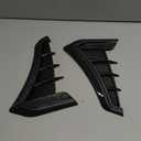 Side Vent Trim 1 Pair Side Vent Trim Sporty Look Enhanced Performance Side Mudguard Air Wing Vent Trim Sticker for 1 Series E90 E91 (Carbon Fiber Style)