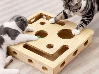 Cat Nail File Scratch Enrichment Box, Cat Scratch Puzzle Enrichment Box with Sandpaper Inside, Nail File Stress Free Alternative to Clippers and Grinders, Fun Cats Indoor Scratching for Boxes Game