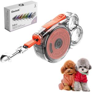10ft Retractable Dog Leash for Small Dogs, Puppies, and Cats, 360 Tangle-Free, One-Handed Brake, Applicable to Pets of Small Size