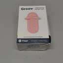 Diggs Groov Crate Training Aid for Puppies and Nervous Dogs  Calming Lick Mat for Crate Training & Separation  Puppy Enrichment Toy with Freezer Shell  BPA-Free  (Blush)