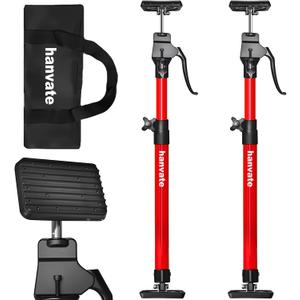 Cabinet Jacks for Installing Cabinets, 23.6"-45.3" Steel Telescopic Quick Support Rod, Adjustable 3rd Hand Support System with 220lbs Capacity for Cabinet Jack, Drywall Jack&Cargo Bars, 2-Pack