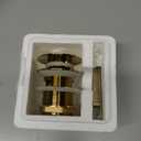 WOODBRIDGE Pop-up Drain for Freestanding Bathtub, with stainless steel Overflow, Brushed Gold Finish, Bathtub Drain Stopper Kit Fits Most WOODBRIDGE Acrylic Tubs