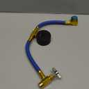 Ketofa R1234YF Refrigerant Charge Hose Kit, R-1234YF AC Refrigerant Can Hose with Gauge, 1/2 LH Can Opener Tap and R1234YF Low Side Adapter