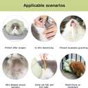 Cat Cone Collar,Cute Waterproof Cat Recovery Collar,Anti-Bite Lick Wound Healing Safety Elizabethan e Collar for Cats,Green Flower All-Season Style