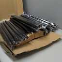 6 Pack 10 ft Heavy Duty Metal String Light Poles Adjustable Outdoor Lighting Stand for Patio,Backyard,Garden,Party & Wedding Rustproof & Sturdy with Hooks