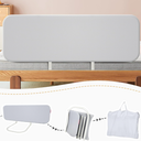 Q-MIULIKE Baby Bed Rail for Toddlers Portable Foldable Travel Toddler Bed Rails Easy to Install 27 Height Adjustable (Grey 70.8 Inch, 1 Piece) Suitable for Full King Queen Twin Bed Sizes