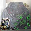 LMKLOP Glow in The Dark Gaming Blanket for Boys/Girls/Toddler/Baby, Cute Funny Kids Throw Blanket for Birthday/Toys, Gamer Gifts for Teen Boy, Gamer Room Decor 40"x 60"