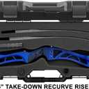 MTM BC34TD Takedown Recurve Bow Case, Lockable Storage, Airline Approved Hard Case, Hold’s 16 Arrows, For One Target or Hunting Bow Setup, Made in USA, Black
