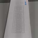 Wireless Keyboard and Mouse Combo, Full-Sized Wireless Keyboard and Adjustable DPI Mouse, 2.4GHz USB Receiver, Keyboard and Mouse for PC, Windows, Desktop, Laptop (Mint Green and White)