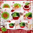 Set of 6 Cute Crochet Coasters Handmade Succulent Plant Coasters Crochet Plant Pot Coaster with Inspirational Message,Drink Cup Mats for Home Office Table Decor,Crochet Gifts for Plant Lovers