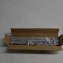 Silver Curtain Rods for Windows 48 to 84 inch, 5/8 inch Adjustable Wrap Around Blackout Curtain Rods for Bedroom & Outdoor