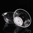 SADYFON 10.1 oz (300ml) Clear Hard Disposable Plastic Food Bowls, Ice Cream Dessert Bowls for Parties Serving, 50 Count