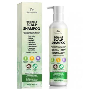 Recuren Plus Scalp Dandruff Shampoo: Scalp Dandruff– with Salicylic Acid, Piroctone Olamine, Rosemary & Coconut Oil