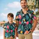 Dad and Son Matching Shirts Hawaiian Father and Son Matching Shirt Family Matching Outfits Tops