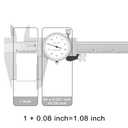 HDLNKAK Dial Caliper Shockproof Dial Caliper Precision Caliper with Watch 0-6" Range, 0.001 Resolution 6 Inch with 0.001" Precision Calipers 4-Way Measurement with Plastic Case