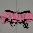 Sissy Pouch Panties for Men Crossdressers Men's Lingerie Skirt G-String Thongs Underwear Briefs with Garters (One Size, Jockstraps#pink)