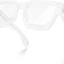 VISOONE Enhanced Version Rectangle Chic Preppy Look Blue Light Blocking Glasses for Women Men RIVER-LIGHTER 