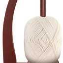 PEKER Yarn Holder Spinner for Crocheting and Knitting, Wooden Yarn Winder with Magnetic Rotation & Anti-Slip Pads, Crochet Accessories for Yarn Storage, Yarn Holder Gift for Knitting Lovers