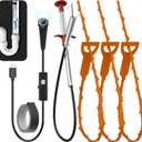 78.7inch Drain Snake with Endoscope, Visual Drain Cleaner Tool, Drain Clog Remover & Endoscope Camera, 19.69inch Drain Snake Hair Remover(3pcs), Drain Auger for Sink, Toilet, Bathtub