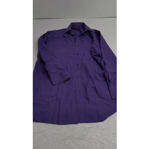 Fortino Landi Men's Long Sleeve Dress Shirt Purple 15 1/2, 34-35