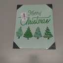 Merry Christmas Pink Christmas Tree Xmas Hanging Wooden Signs 12x6, Pink Xmas Wall Decor, Merry Xmas Sign, Hanging Sign, Tree Wall Decor