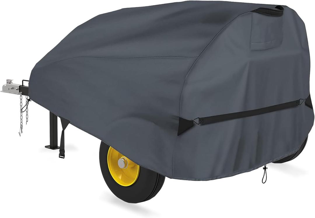 Log Splitter Cover for 15-22 Ton Gas-Powered and Electric-Powered Horizontal Log Splitters. Waterproof Outdoor All-Weather - Thickened and Tear-Resistant, Dustproof, Rainproof and UV-Proof (Gray)