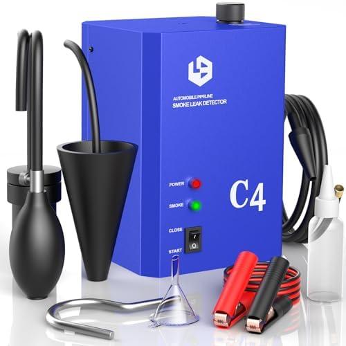 Smoke Machine Automotive Leak Detector, Smoke Machines Leak Tester for All 12V DC Vehicles in Vacuum,Fuel Diagnostic Pipe System,Built-in Air Pump (Oil Not Included), Blue