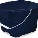 Rubbermaid Roughneck Square Bucket, 15-Quart, Blue, Comfortable/Durable Pour Handle, Sturdy Pail Bucket for Household Cleaning/Mopping