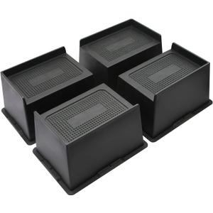 Bed Risers 6 Inch Heavy Duty, Oversized Furnitures Risers 6 inch Support 6000 lbs, Bed Table Rising Blocks, Fits for Couch, Sofa, Chair, Furniture Lifts 4 Pack