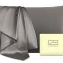 UltraChill Cooling Pillowcase Set of 2 for Hot Sleepers, Softer Than Silk Pillow Cases for Protecting Hair & Skin, Breathable Bed Pillow Covers w/ Zipper, Gifts for Women & Men (Light Gray, Standard)